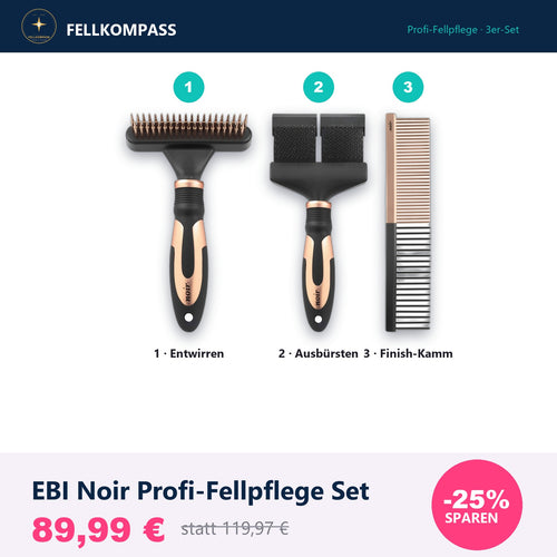 EBI Noir Profi-Fellpflege Set 89,99 € statt 119,97 €