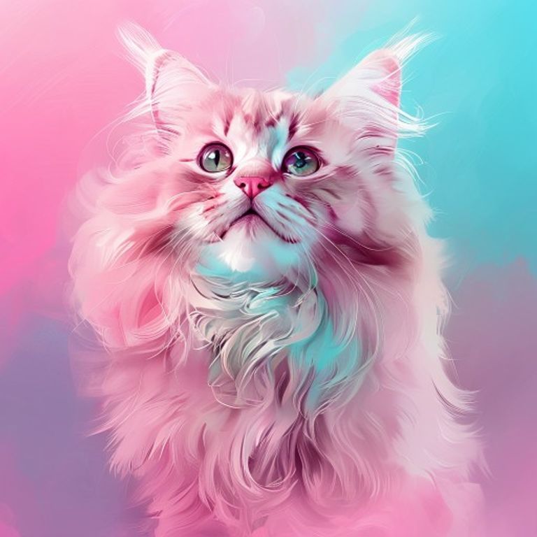 Für Katzen — gepflegte Katze